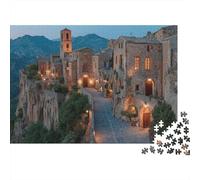 Città medievale tra le montagne dell'Italia centrale 1000pcs (75x50cm) Puzzle Adatto Per Adulti E Folla Dai 14 Anni in Su
