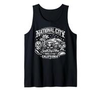 Città Nazionale California South bay Vibes SoCal Chicano Style Canotta