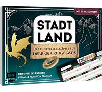 Città, Paese, il gioco non ufficiale per i fan del Signore degli Anelli - Il classico del gioco per tutti gli appassionati di Tolkia: la città definitiva, paese, blocco di fiume con 52 categorie della