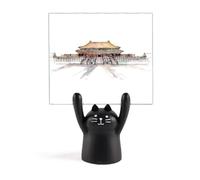 Città Proibita a Pechino Cina Memo Holder Cartoon Gatto Nero Decorazione Stand