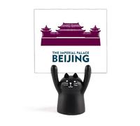 Città Proibita Pechino Cina Memo Holder Cartoon Gatto Nero Decorazione Stand
