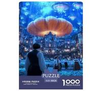 Città Puzzle 1000 Pezzi Gioco Di Sfidaans Adulti E over 12 Anni Fantasia Puzzle Impossibile Gioco EduGattoivo Familiare Regalo Per La Decorazione Domestica 38x26cm/1000pcs