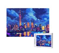 Città Puzzle 300 Pezzi, Puzzle Paesaggio Pattern Design con Confezione Regalo, Fai da te Puzzles in Legno, Dimensione Di 40x28cm, Regalo Adulti Lntrattenimento Creativo, Collection Regali Decor,p541t