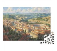 Città romane spagnole, Stile dipinto a olio Puzzle Sostenibili Con Motivi Per Adulti Da Gioco in Legno Di Alta Qualità 1000pcs (75x50cm)