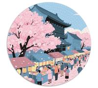 città Sakura Puzzle Impossibili 1000 Pezzi Scenery Decorazione Per La Casa. Giochi Rilassamento E Intelligence Per Adulti E Ragazzi Da 14 Anni 1000pcs (67.5x67.5cm)