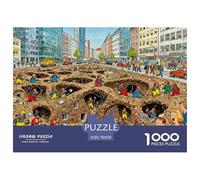 Città Sotterranea del Mole Puzzle in Legno Impermeabile DIY Puzzles Da 1000 Pezzi Regali Per Adulti Sfidanti E Rompicapo Per Decorazioni Domestiche