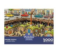 Città Sotterranea del Mole Puzzle in Legno Impermeabile DIY Puzzles Da 1000 Pezzi Regali Per Adulti Sfidanti E Rompicapo Giochi Di Impegnativi