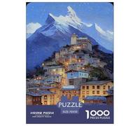 Città Stellata Puzzle Puzzle Da 1000 Pezzi Gioco Di Sfidaans Per Adulti Collina Puzzle Impossibile Gioco EduGattoivo Familiare Regalo Per La Decorazione Domestica 70x50cm/1000pcs