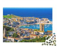 Città sulla spiaggiary Puzzles 1000 Pezzi In cartone Riciclato, Un Tangram Per Mindfulness, Ideale Per Decorazione Casa Design, Idea Regalo Originale 52x38cm/1000pcs