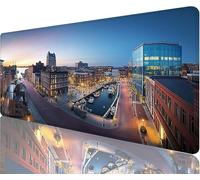 Città Tappetino Mouse xxl 600x300x3mm Tappetino Mouse Gaming Strada Proteggi Scrivania Impermeabile e Antiscivolo Scrivania con Base In Gomma Antiscivolo Decorazioni Natalizie la Stanza Camera N1-1003