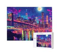 Città Vista notturna - Puzzle 6000 Pezzi per Adulti - Puzzle fai da te, Intrattenimento Creativo, Arte Moderna, Puzzle Classico per Adulti e Ragazzi dai 12 anni, Idea Regalo Uomo e Donna 179x105cm a85