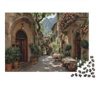 Cittadina europea, vicoli acciottolatiPuzzle 1000 Pezzi Per Adulti, Giochi Educativi52x38cm/1000pcs
