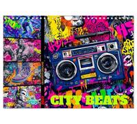 City Beats - Graffiti Dreams (Wandkalender 2027 DIN A4 quer), CALVENDO Monatskalender: Ein Jahr voller Farbe, Energie und urbaner Kunst, pulsierende Street-Art direkt an deine Wand.