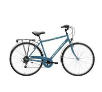 CITY BIKE CICLI ADRIATICA MOVIE 28 UOMO 6V BLU PETROLIO