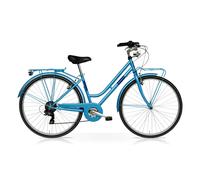 CITY BIKE SPEEDCROSS GRECALE 28 DONNA 7V AZZURRO