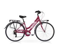 CITY BIKE SPEEDCROSS TOUWN 28 DONNA TY300 21V BORDEAUX