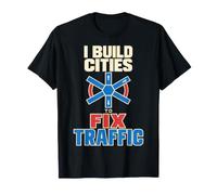 City Builder Simulazione Gamer Urbanistica Regalo Maglietta