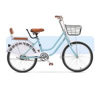 City Commuter Bike da donna, leggera con telaio a passo basso, portapacchi posteriore e pneumatici per un facile viaggio urbano