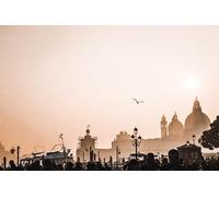 City Dusk - Set di puzzle in legno da 500 pezzi: gioco di puzzle rilassante fai da te, rompicapo (14 anni+)