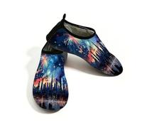 City Fireworks At Night - Scarpe da acqua per donne e uomini, ad asciugatura rapida, calzini acquatici a piedi nudi per la spiaggia, Multi, 42.5/43 EU
