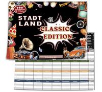 City Land Fiume Classic Edition, gioco Activity da 12 anni per bambini, giochi per adulti, gioco di parole per 2-50 giocatori, gioco di società, gioco di famiglia, gioco di carte, giochi di viaggio
