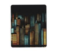 City Lights - Tappetino per mouse multicolore in gomma ispessita con bordo bloccato, 21,1 x 26,2 cm, per ufficio, gioco, studio e scrivania
