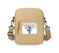 City Modern Building Clock Watercolor Crossbody Bag Cellulare Borse Borsa a tracolla Mini Bag