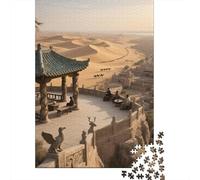 City of The Desert 1000 Pezzi Puzzle Landscape Painting Raffinati Giochi Di Abilità Tema Interno Apprendimento Ludico Per Adulti E Famiglie Invenzioni Creative 1000pcs (75x50cm)