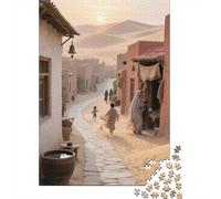 City of The Desert 1000 Pezzi Puzzle Landscape Painting Sofisticati Giochi Di Abilità Tema Interno Attività Formative Adatto Ai 12+ Anni Invenzioni Creative 1000pcs (75x50cm)