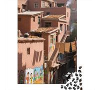 City of The Desert 1000 Pezzi Puzzle Landscape Painting Sofisticati Giochi Di Abilità Tema Interno Apprendimento Ludico Adatto Ai 12+ Anni Invenzioni Creative 1000pcs (75x50cm)