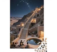 City of The Desert 1000 Pezzi Puzzle Landscape Painting Sofisticati Giochi Di Abilità Tema Interno Attività Formative Adatto Ai 12+ Anni Invenzioni Creative 1000pcs (75x50cm)