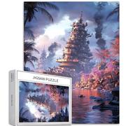 City on The Sea Puzzle da 1000 pezzi per adulti Puzzle astratto Fantasy Art Puzzle colorati fai da te per la decorazione della casa Regali Puzzle per famiglia Perfetto per serate di gioco 50 × 70 cm