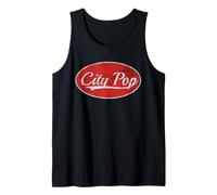 City Pop Urban Japanese Music Varsity Typography Canotta