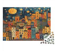 City Puzzle Da 1000 Pezzi Per Adulti - Gioco Di Sfida, Decorazioni Per La Casa (75x50cm)