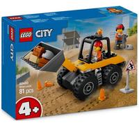Lego city 60450 pala gommata gialla, escavatore giocattolo da costruire, veicolo da cantiere, giochi educativi per bambini 4+