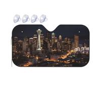 City Seattle Parasole per parabrezza auto 2025 parasole pieghevole per auto divertente parasole per parabrezza anteriore per interni automobilistici protezione solare piccola