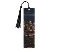 City Seattle Segnalibro in legno per uomini e donne personalizzato intagliato in legno con nappa ciondolo segnalibro per gli amanti dei libri regalo di compleanno studenti insegnanti regalo