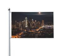 City Seattle Welcome Garden Flag 90x150 Cm No Fade Double Sided Casa Yard Bandiere Outdoor Banner Decor Per Cortile Portico Prato