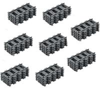 City - Set di 40 binari per la città, set di espansione per il treno, accessori per la costruzione di mattoncini compatibili con il leader di mercato