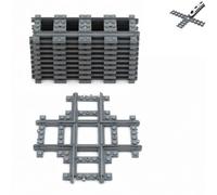 City Set Di Binari 21 Pezzi Binari Per Trenini Urbani Binari Ferroviari A Tema Città Include Scambi E Binari Rettilinei Compatibile Con Il Leader Di Mercato
