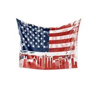 City Skyline Coperta da Viaggio Soffice Coperta da Tiro Multiuso Blanket per Campeggio Poltrona Adulti 150x200cm