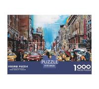 City Street Scene Thick Sturdy Cardboard Excellent Brain Game, Suitable for Improving Mental Flexibility And Focus 38x26cm/1000pcs