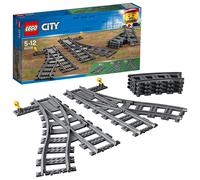 City Trains Switch Tracks 6 Pieces Toy Train Track Extension Pack Accessory Set
