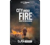 City Under Fire: Inside the War in Ukraine Movie Vintage Tin Sign Wall Art Decor per casa, soggiorno, cucina, giardino, camera da letto, ufficio, hotel, bar e pub