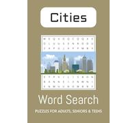 City Word Search Puzzle Book: Word Searches with Easy to Read Print about Cities, Places, Countries and More | 6x9 inches, 110 pages | 50+ Puzzles ... Gift for Vacations, Holidays and Free Times