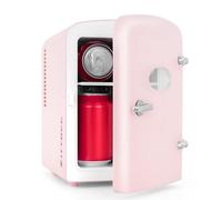 Citybee Frigorifero Piccolo 4L, Mini Frigo da Camera 12V/230V, Minifrigo Silenzioso Portatile per Bevande, Cosmetici, Frigo Bar per Auto, Campeggio, Ufficio, Viaggio (Rosa)