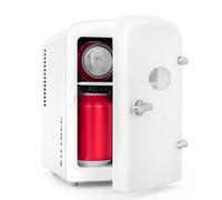 Citybee Frigorifero Piccolo 4L, Mini Frigo da Camera 12V/230V, Minifrigo Silenzioso Portatile per Bevande, Cosmetici, Frigo Bar per Auto, Campeggio, Ufficio, Viaggio (Bianco)