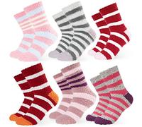 CityComfort Calze Donna Invernali al Polpaccio - Pacco Da 5/6 Calzettoni Donna Colorati di Pile Morbidi e Caldi Taglia Unica 37-41 (Multicolore Casuale)