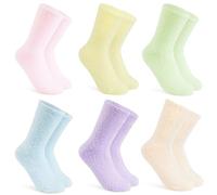 CityComfort Calze Donna Invernali al Polpaccio - Pacco Da 5/6 Calzettoni Donna Colorati di Pile Morbidi e Caldi Taglia Unica 37-41 (Multicolore)