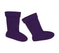 CityComfort Calze Termiche Donna - Calze Invernali Donna per Stivali in Gomma 36-41 - Calzini Riscaldanti in Caldissimo Pile per Escursionismo Trekking (Viola, 40/41 EU)
